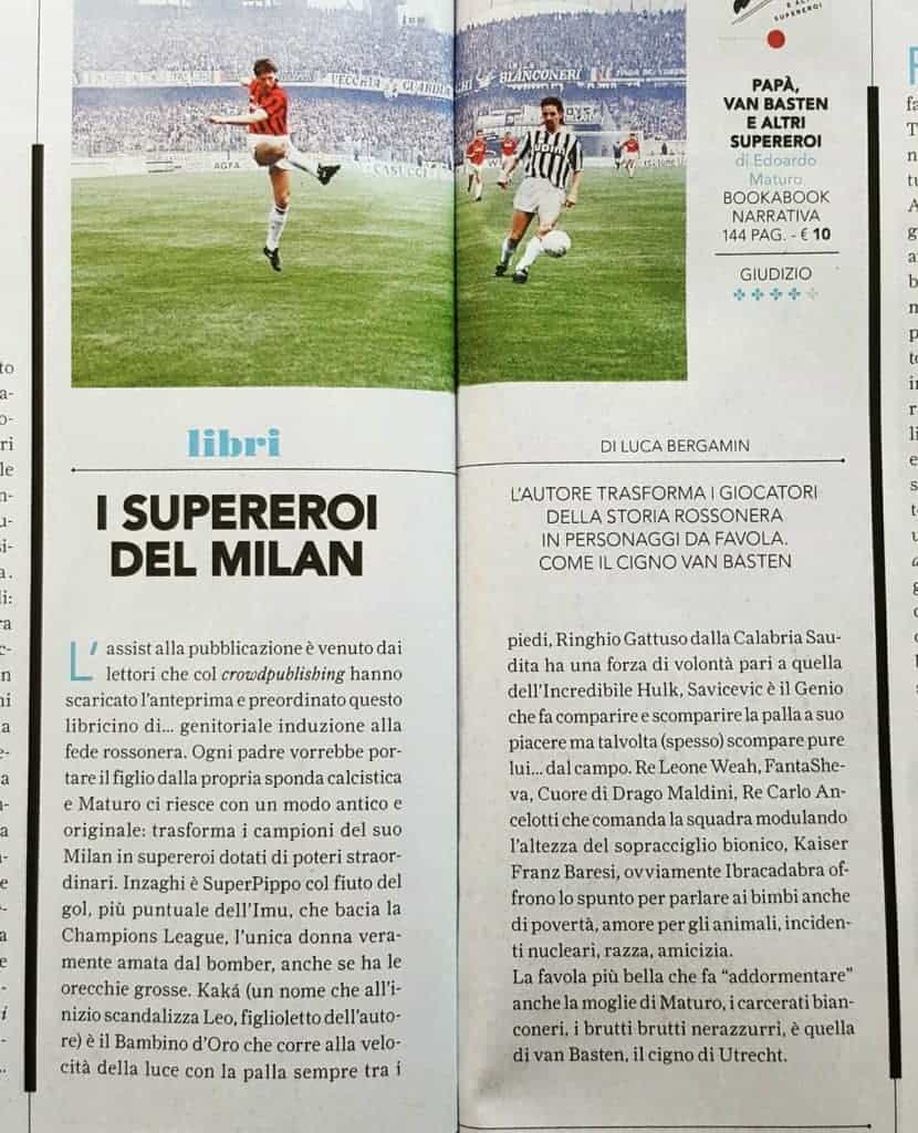 Presentazione di Papà, Van Basten e altri supereroi di Edoardo Maturo